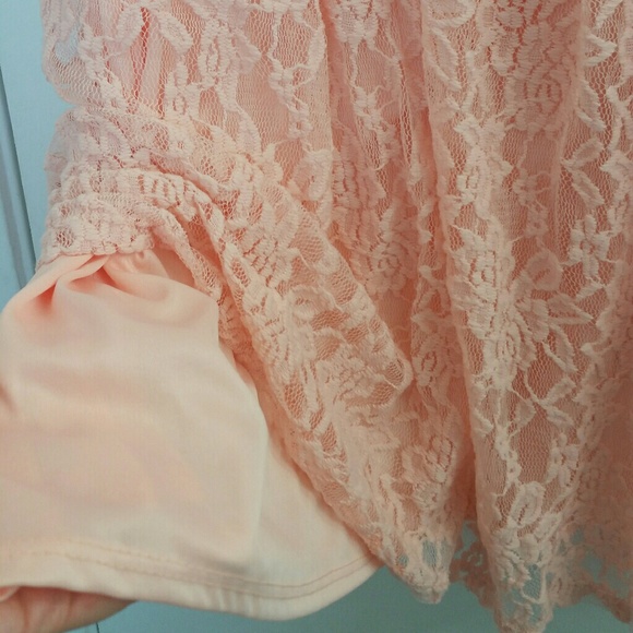 Pastel Pink Lovesick Casual Lacey Dress - Picture 3 of 4